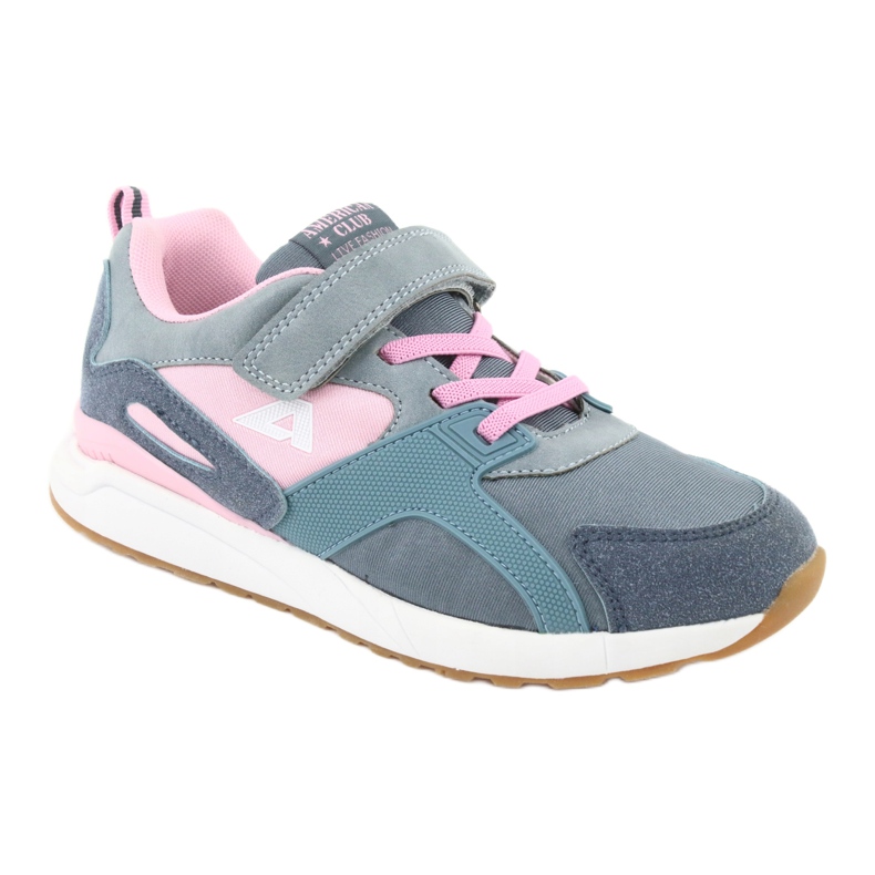 Zapatillas deportivas Blue American Club BS12 azul rosado gris 1