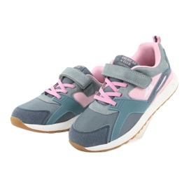Zapatillas deportivas Blue American Club BS12 azul rosado gris 3