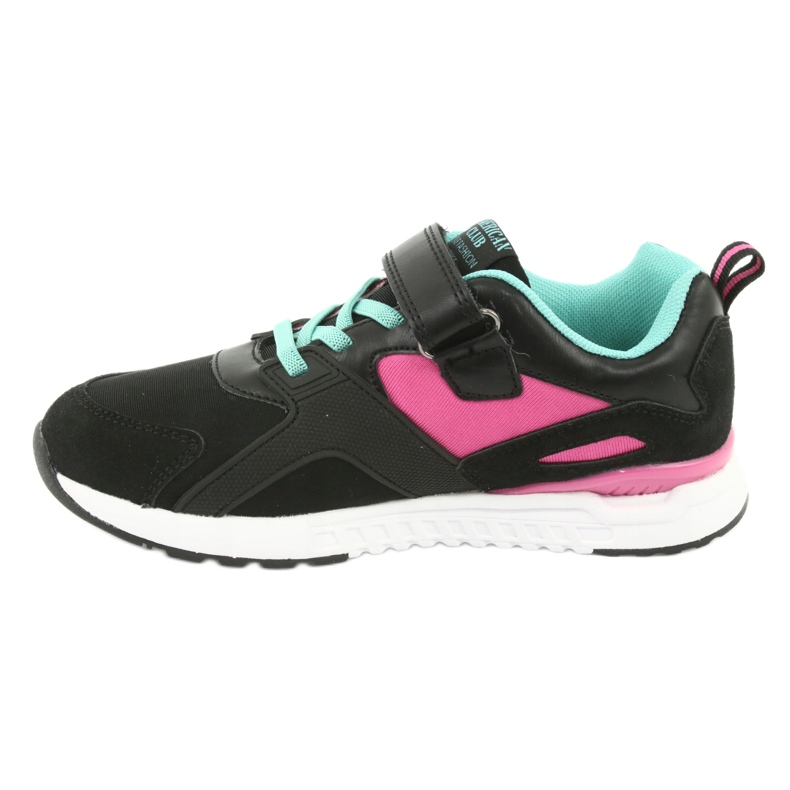 Zapatillas deportivas Black American Club BS12 negro rosado verde 2