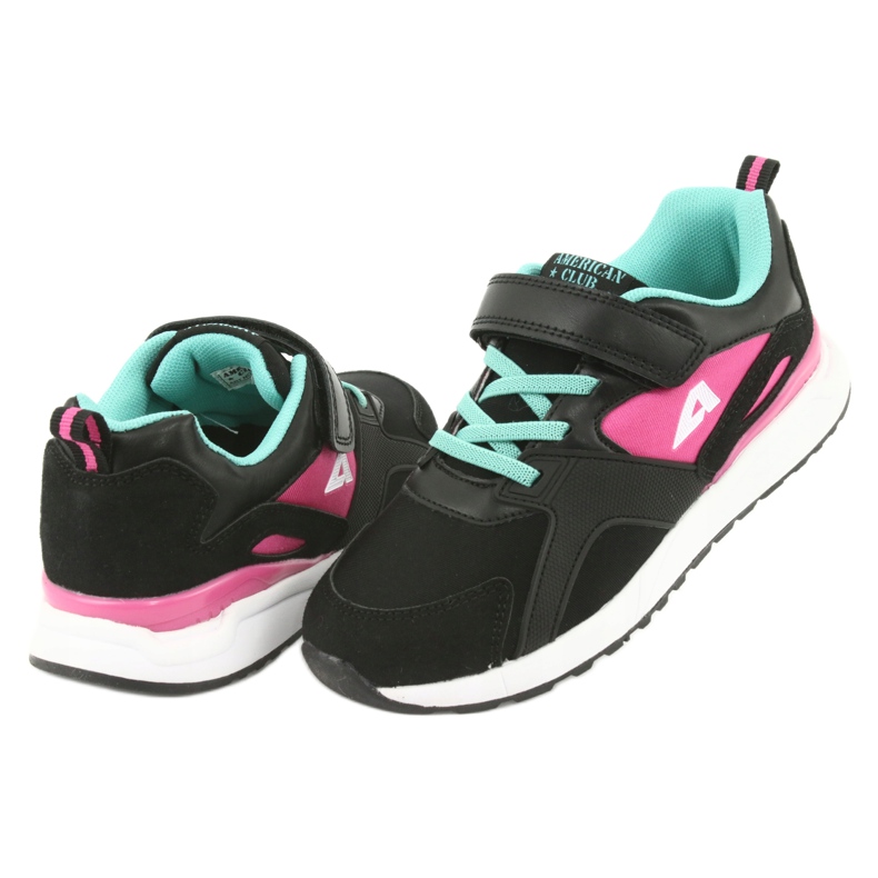 Zapatillas deportivas Black American Club BS12 negro rosa verde 4
