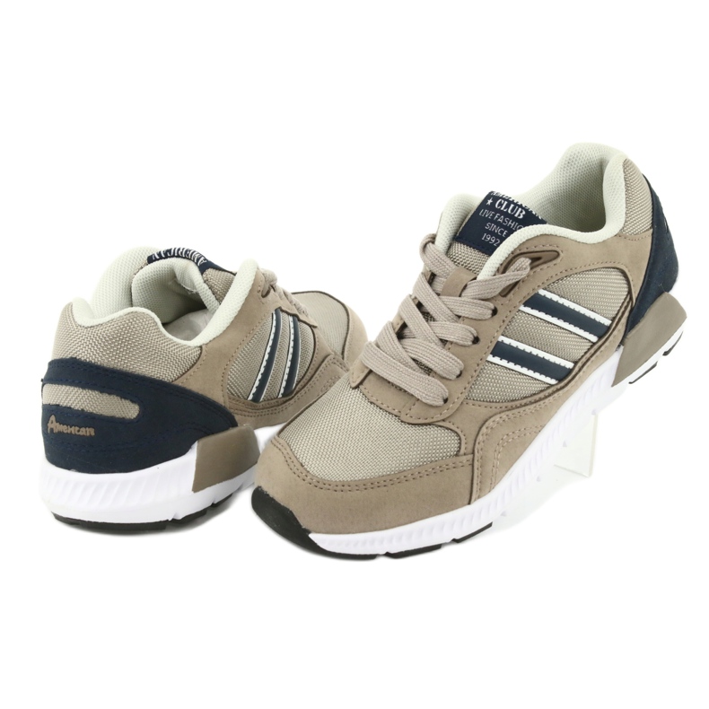 Children's Beige Sports Shoes American Club BS10 4