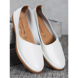 Zapatos VINCEZA de piel sin cordones blanco 5