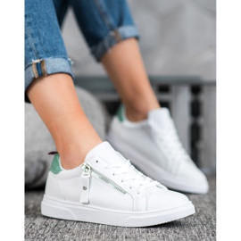 SHELOVET Calzado deportivo con cremallera decorativa blanco 3