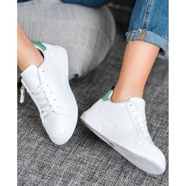 SHELOVET Calzado deportivo con cremallera decorativa blanco 4
