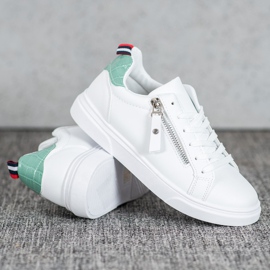 SHELOVET Calzado deportivo con cremallera decorativa blanco 1