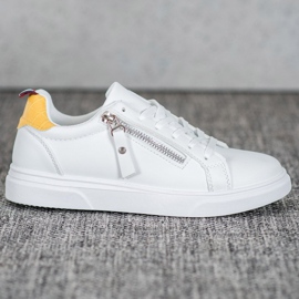 SHELOVET Calzado deportivo con cremallera decorativa blanco 5