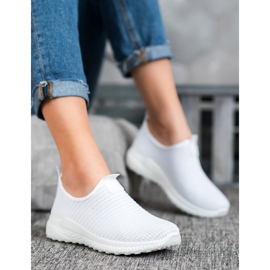 SHELOVET Slipons calados blanco 4