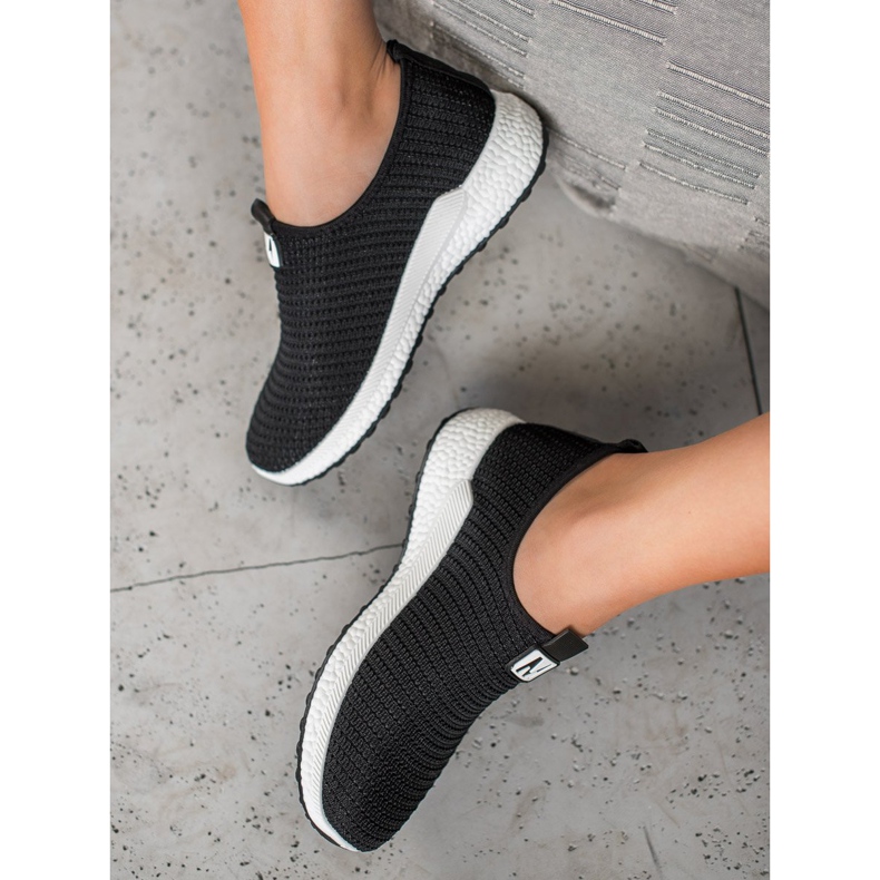 SHELOVET Slipons calados negro 2