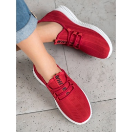 SHELOVET Zapatos Calados Rojos 2