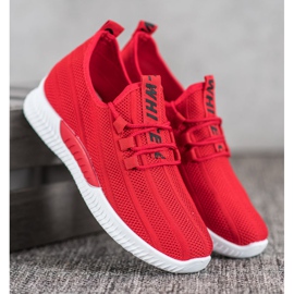 SHELOVET Zapatos Calados Rojos 3