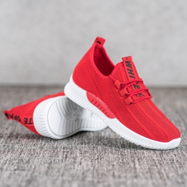 SHELOVET Zapatos Calados Rojos 4