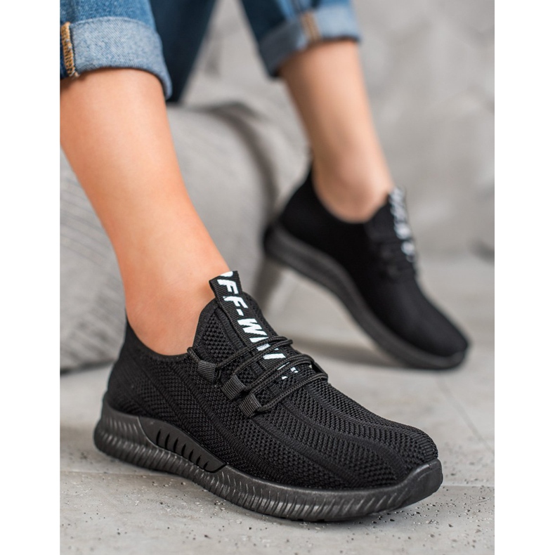 SHELOVET Zapatos negros calados 2