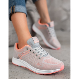 Ax Boxing Calzado deportivo cómodo calado naranja gris 3