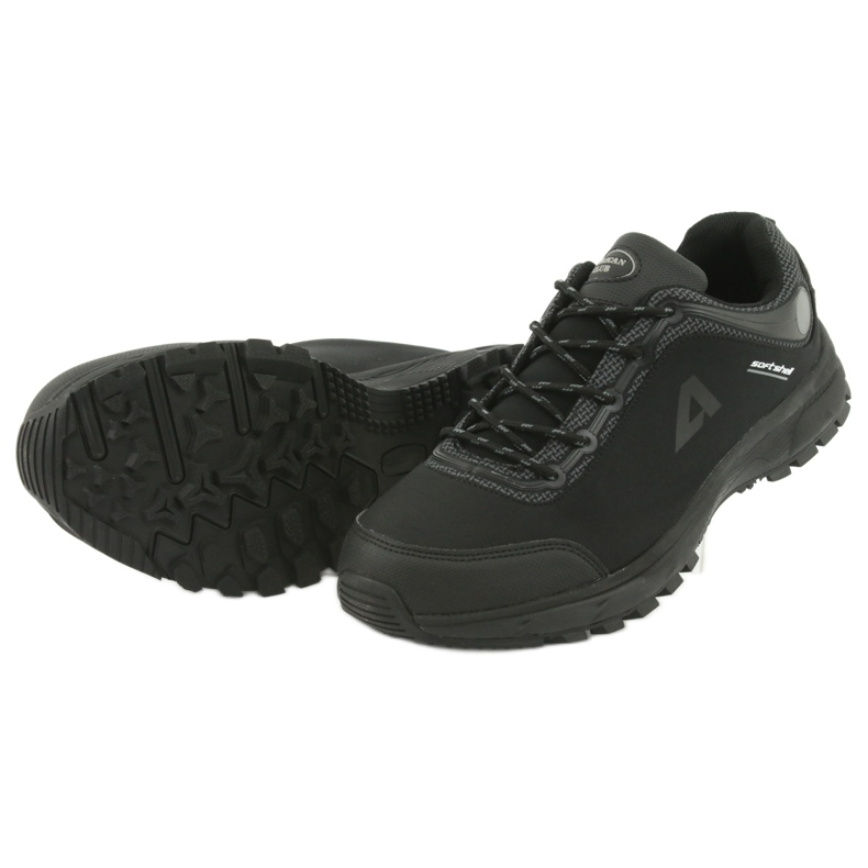 Calzado deportivo softshell impermeable American Club HL02 negro gris 5
