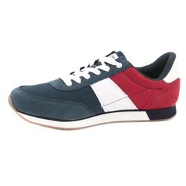Zapatillas deportivas de hombre American club FH07 blanco rojo azul marino 2 Zapatillas deportivas de hombre American club FH07 blanco rojo azul marino 2