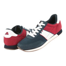 Zapatillas deportivas de hombre American club FH07 blanco rojo azul marino 4 Zapatillas deportivas de hombre American club FH07 blanco rojo azul marino 4