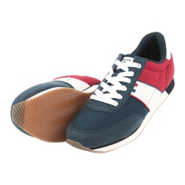 Zapatillas deportivas de hombre American club FH07 blanco rojo azul marino 5 Zapatillas deportivas de hombre American club FH07 blanco rojo azul marino 5