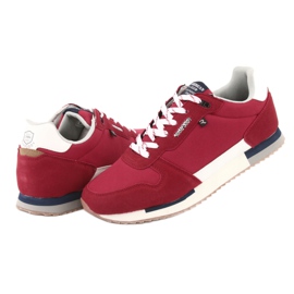 Zapatillas American Club RH12 blanco marrón rojo 4