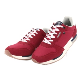 Zapatillas American Club RH12 blanco marrón rojo 3