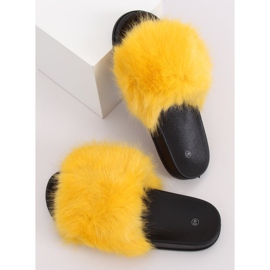 Amarillo CK107P Zapatillas de piel amarillas 1