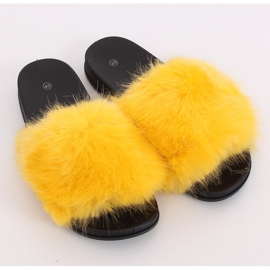 Amarillo CK107P Zapatillas de piel amarillas 3