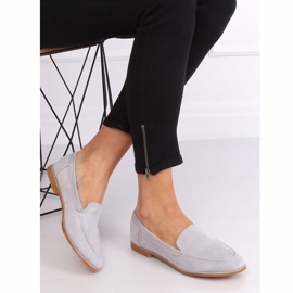 Gris Mocasines grises de mujer T359P Gris 2