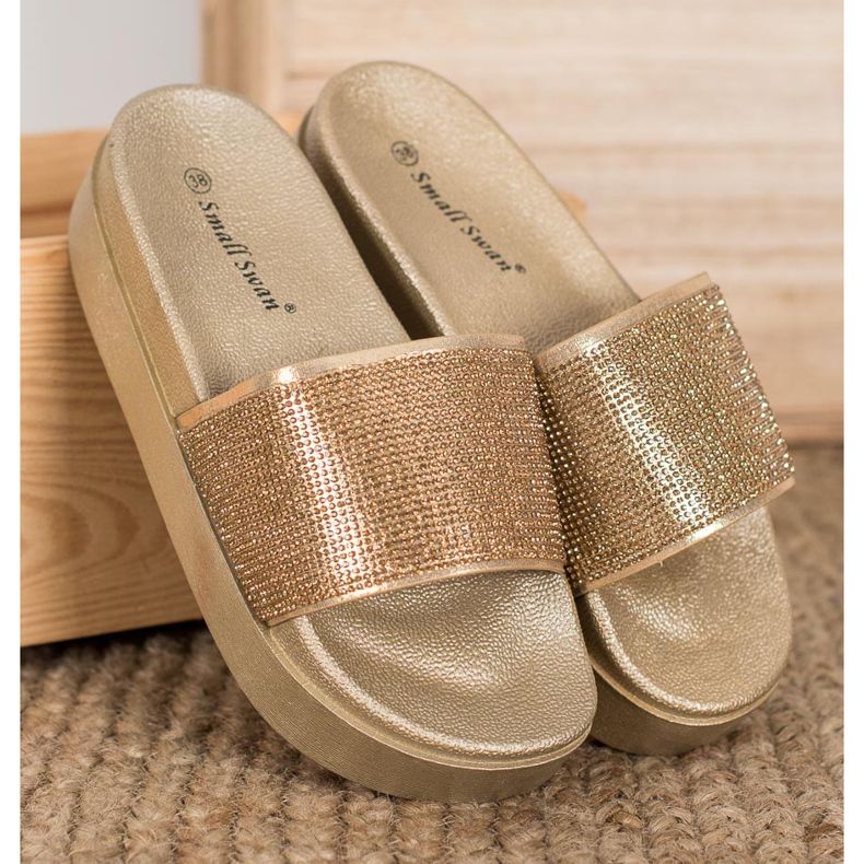 SHELOVET Zapatillas en la plataforma amarillo 1