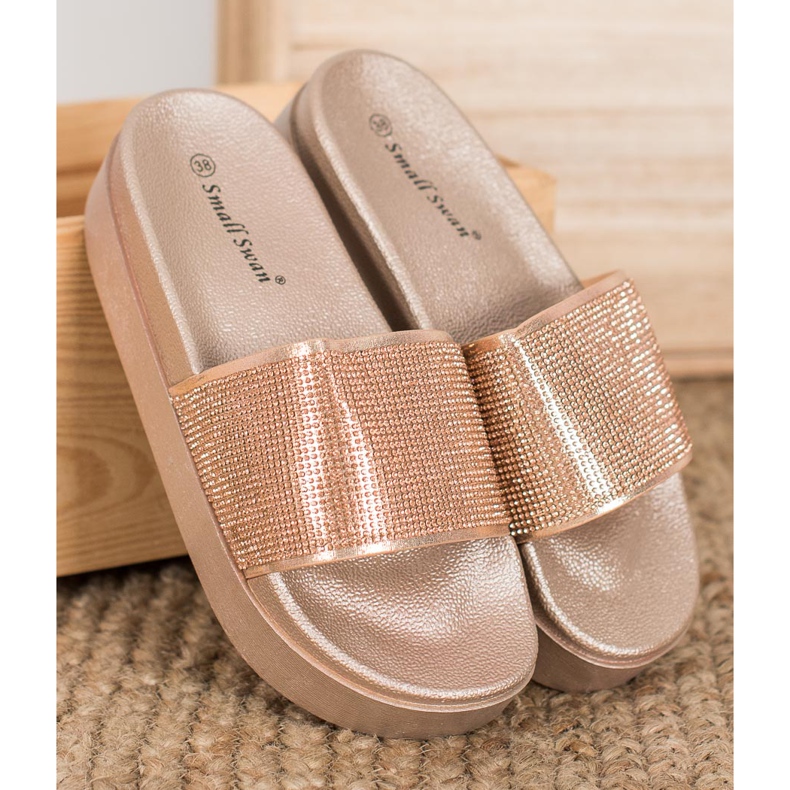 SHELOVET Zapatillas en la plataforma amarillo 1