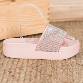 SHELOVET Zapatillas en la plataforma rosa 1