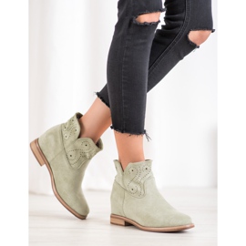 Seastar Botas con patrón calado verde 2 Seastar Botas con patrón calado verde 2