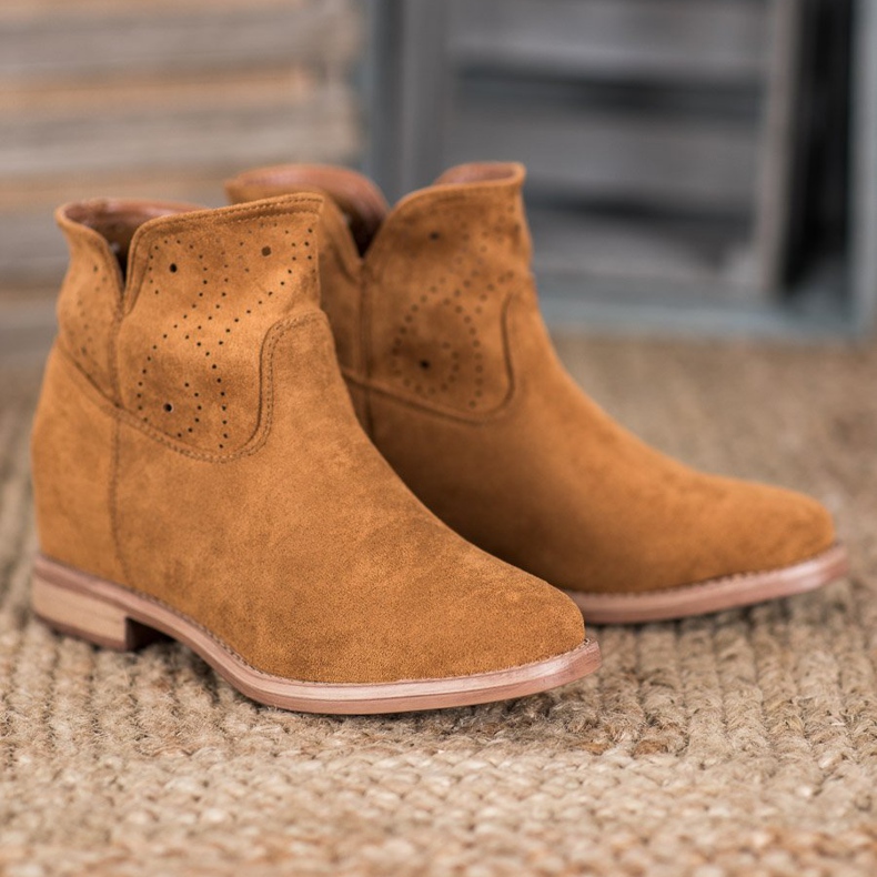 Seastar Botas con patrón calado marrón 1