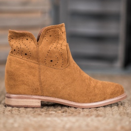 Seastar Botas con patrón calado marrón 4
