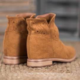 Seastar Botas con patrón calado marrón 5