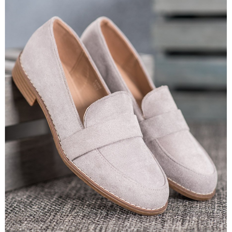 Seastar Zapatos de gamuza sin cordones gris 2 Seastar Zapatos de gamuza sin cordones gris 2