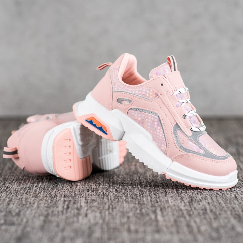 SHELOVET Zapatillas deportivas en la plataforma rosa 1