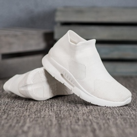 SHELOVET Zapatos sin cordones textiles blanco 3
