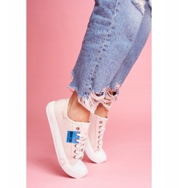 Zapatillas de mujer rosa caladas Big StarFF274033 rosado 1