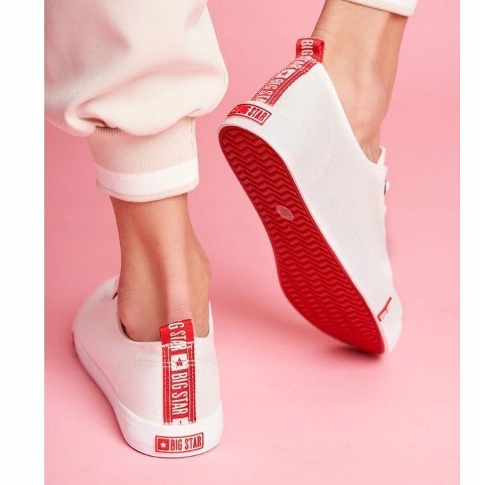 Zapatillas blancas mujer Big Star FF274087 blanco 2