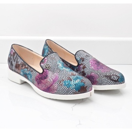 Zapatos de jazz clásicos negros florales ZQ630-1 multicolor 2