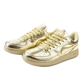 Zapatos deportivos dorados brillantes B731-37 2