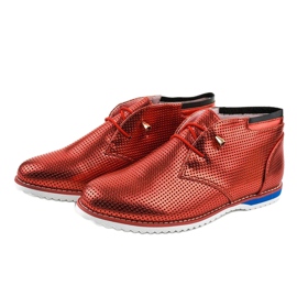 Zapatos de jazz rojos zapatos clásicos JFL654-1 2