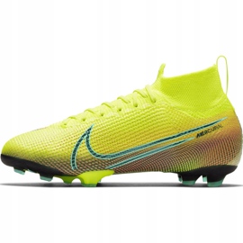 Zapatos de fútbol Nike Mercurial Superfly 7 Elite Mds Fg Jr BQ5420-703 amarillo amarillo 2
