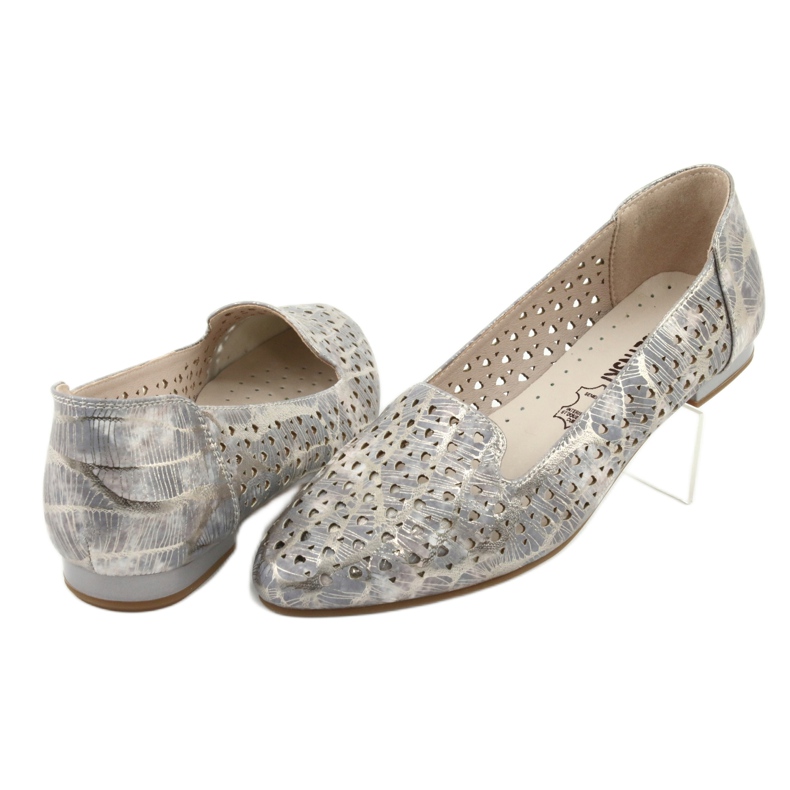 M.Daszyński Bailarinas Lordsy lavanda / oro Daszyński SA151 rosa gris 4