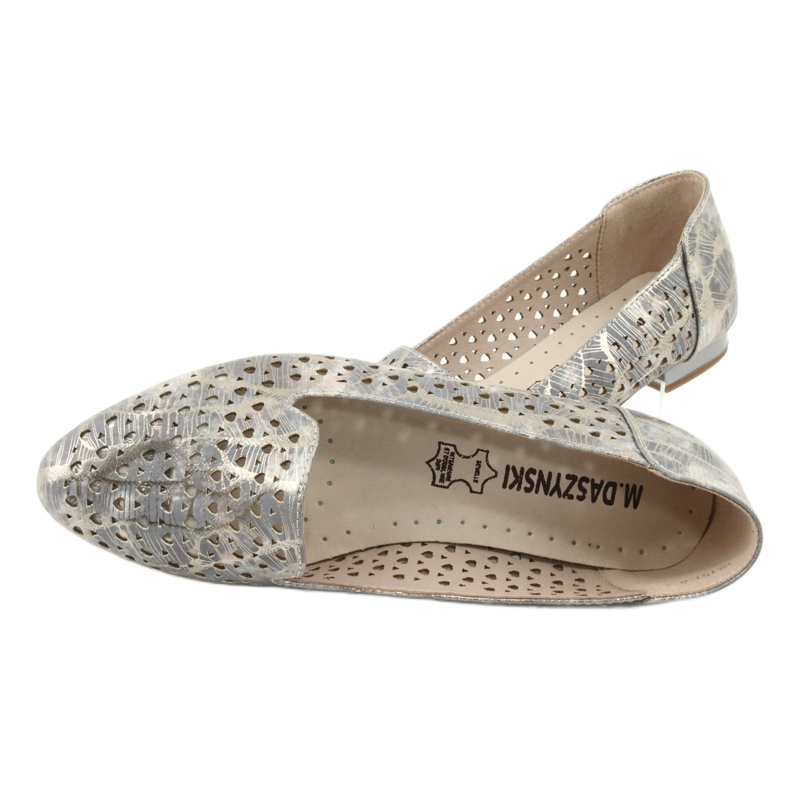 M.Daszyński Bailarinas Lordsy lavanda / oro Daszyński SA151 rosa gris 5