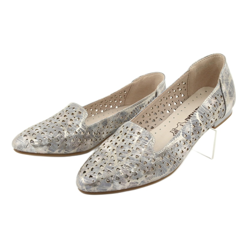 M.Daszyński Bailarinas Lordsy lavanda / oro Daszyński SA151 rosa gris 3