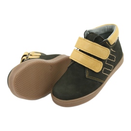 Botas de piel con velcro Mazurek 1341 negro multicolor amarillo 5