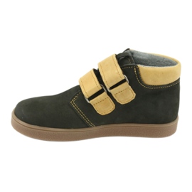 Botas de piel con velcro Mazurek 1341 negro multicolor amarillo 2
