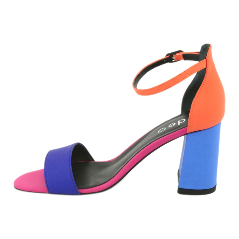 Sandalias mujer rosa zafiro naranja Edeo 3367 azul rosado 1