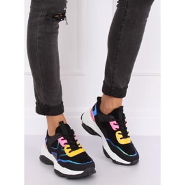 Negro HL-12 Calzado deportivo negro multicolor 4