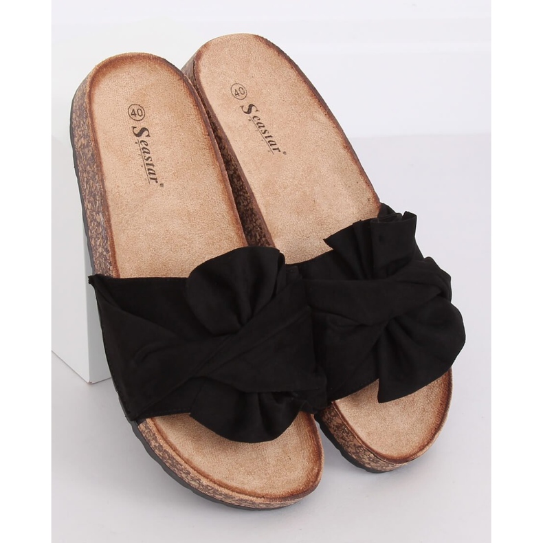 Pantuflas de corcho negro CK115P Negro 2